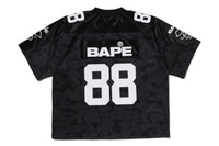 SOLID CAMO MULTI LOGO RELAXED FIT FOOTBALL JERSEY TEE