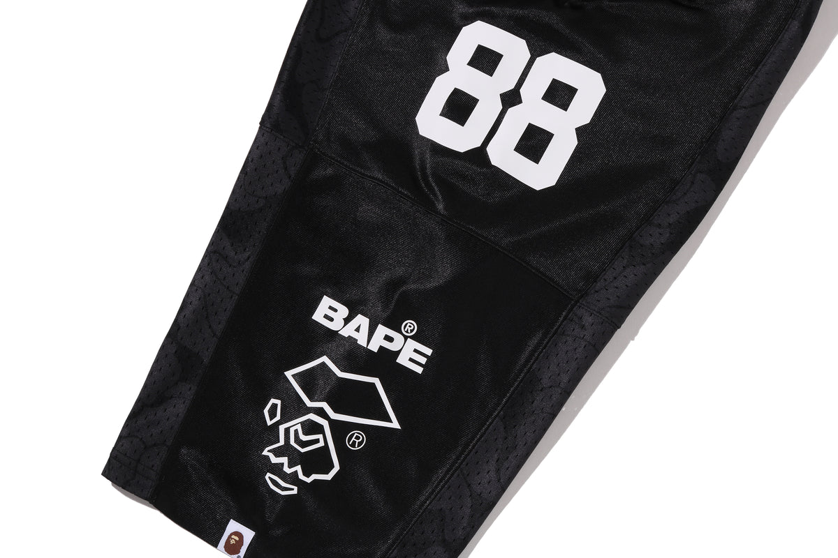 SOLID CAMO MULTI LOGO RELAXED FIT FOOTBALL JERSEY TEE