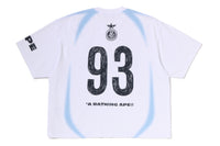 HEAVY WASH HAND DRAW FOOTBALL MULTI LOGO RELAXED FIT TEE