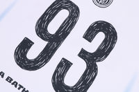 HEAVY WASH HAND DRAW FOOTBALL MULTI LOGO RELAXED FIT TEE