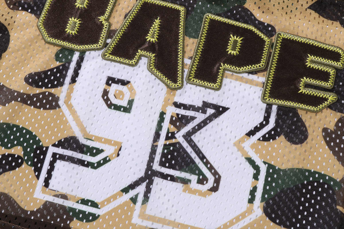 1ST CAMO BAPE CROPPED FOOTBALL TEE LADIES