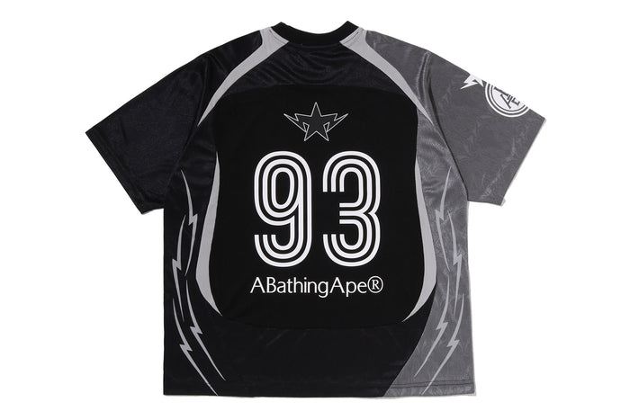 APA FRAME PATTERN MULTI LOGO RELAXED FIT FOOTBALL JERSEY