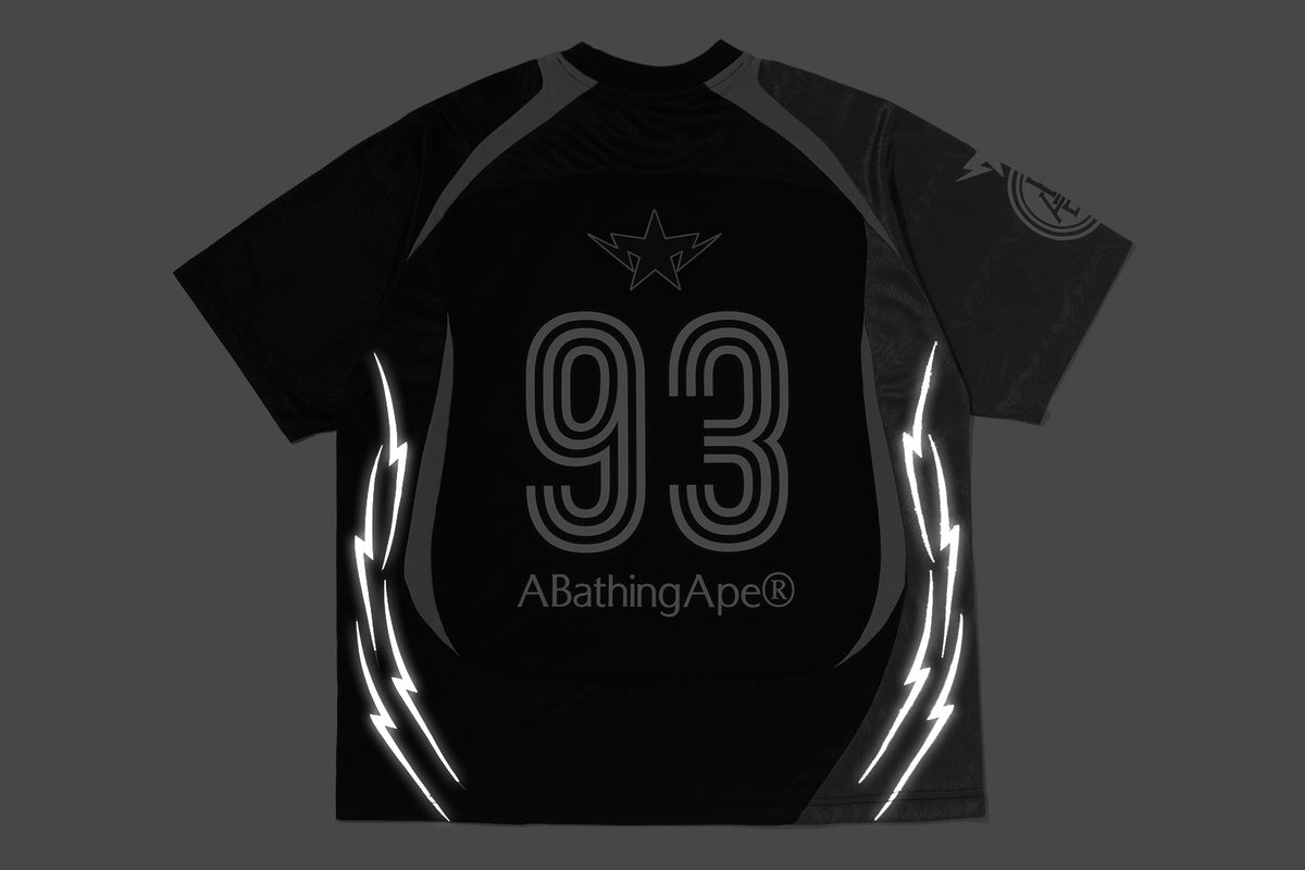 APA FRAME PATTERN MULTI LOGO RELAXED FIT FOOTBALL JERSEY