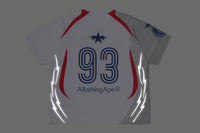 APA FRAME PATTERN MULTI LOGO RELAXED FIT FOOTBALL JERSEY