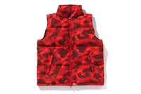 COLOR CAMO DOWN VEST MENS