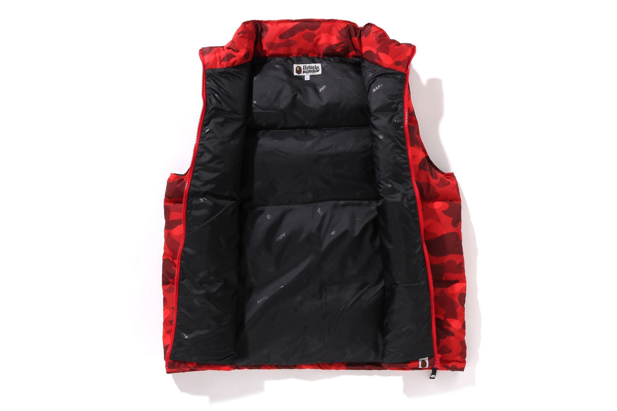 COLOR CAMO DOWN VEST MENS