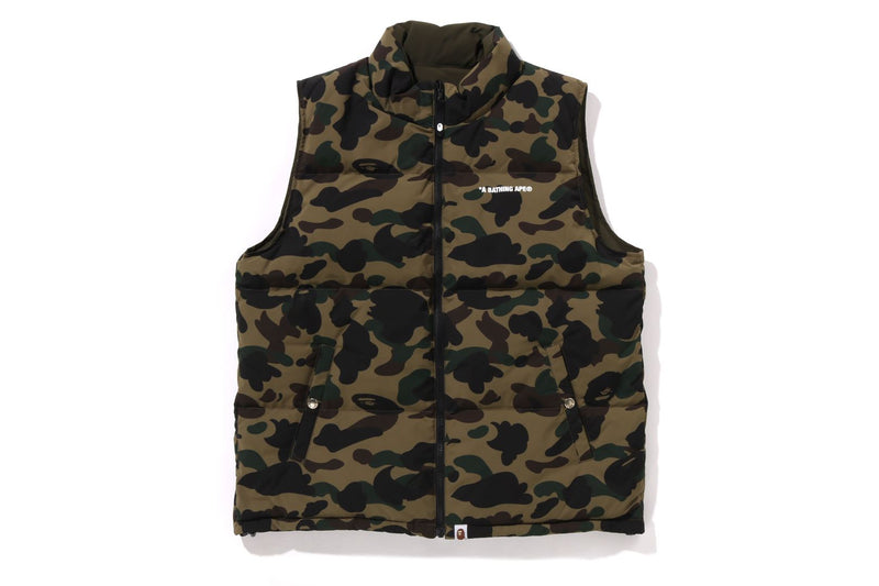 1ST CAMO REVERSIBLE DOWN VEST MENS