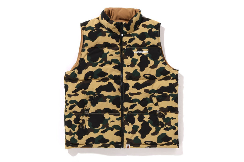 1ST CAMO REVERSIBLE DOWN VEST MENS