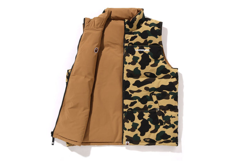 1ST CAMO REVERSIBLE DOWN VEST MENS