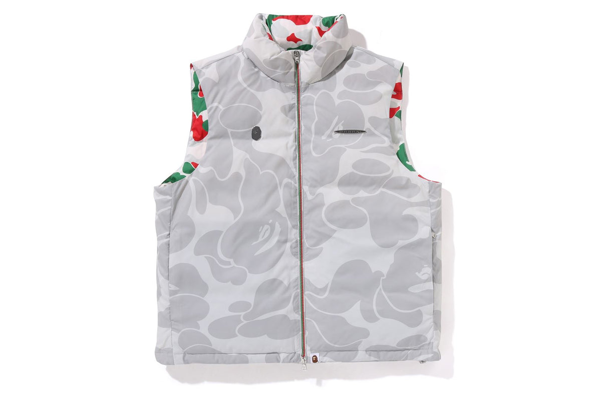 BAPE X PAGANI SOLID CAMO LOGO DOWN VEST