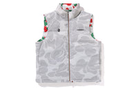 BAPE X PAGANI SOLID CAMO LOGO DOWN VEST