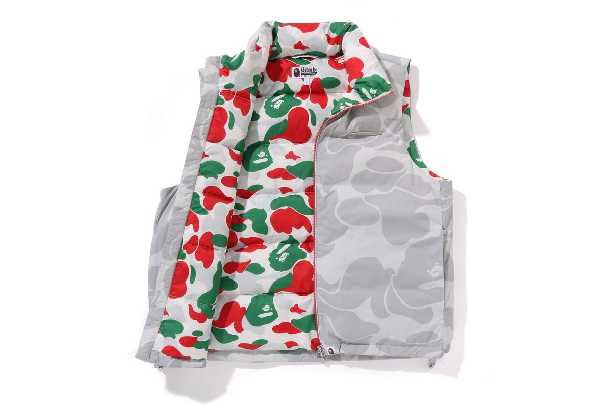 BAPE X PAGANI SOLID CAMO LOGO DOWN VEST