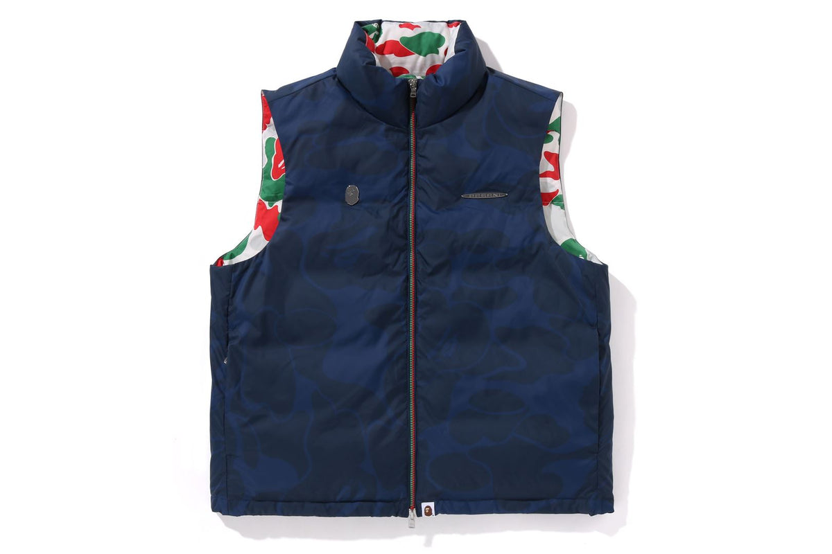 BAPE X PAGANI SOLID CAMO LOGO DOWN VEST