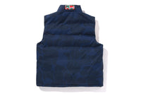 BAPE X PAGANI SOLID CAMO LOGO DOWN VEST