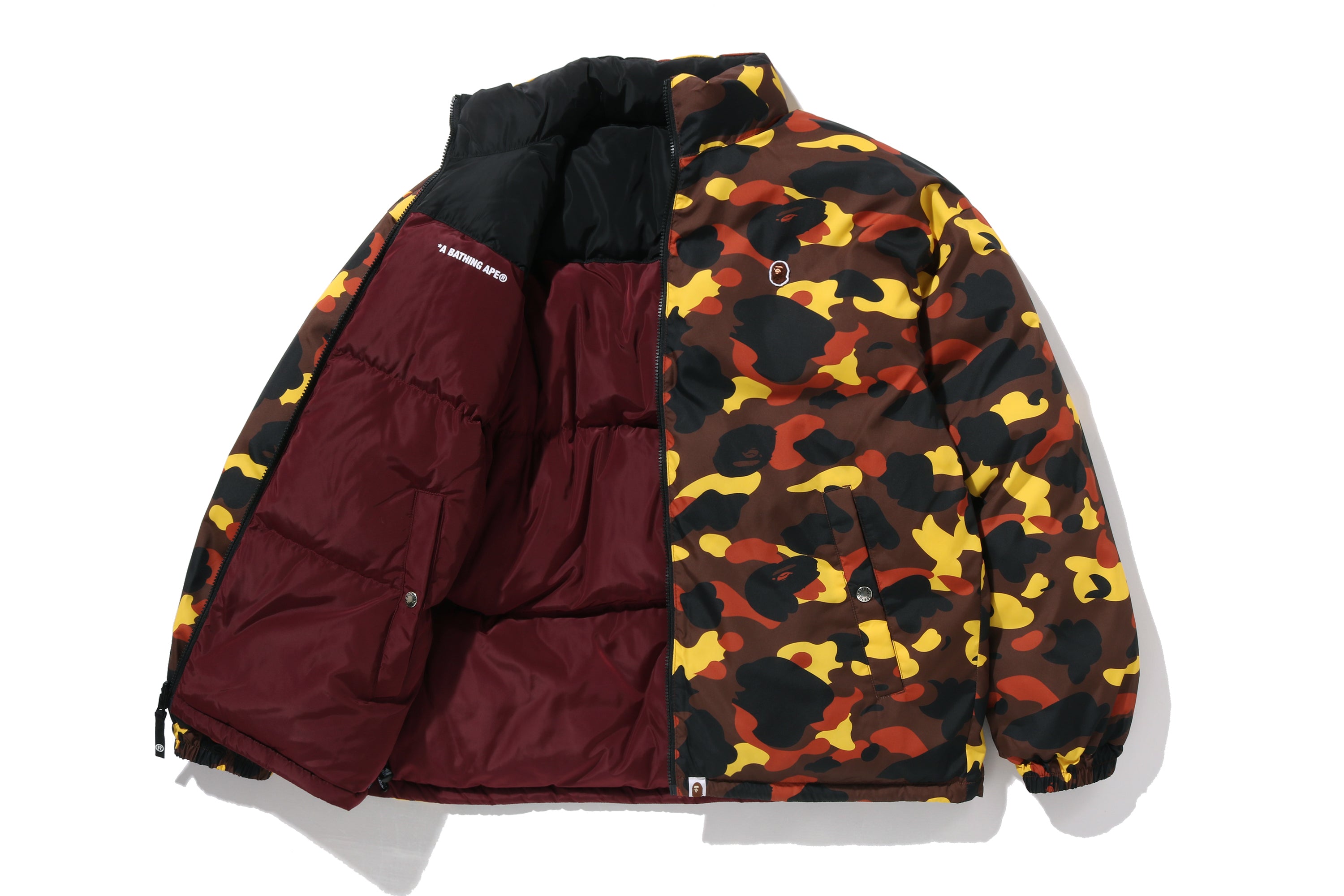 1ST CAMO REVERSIBLE DOWN JACKET – eu.bape.com
