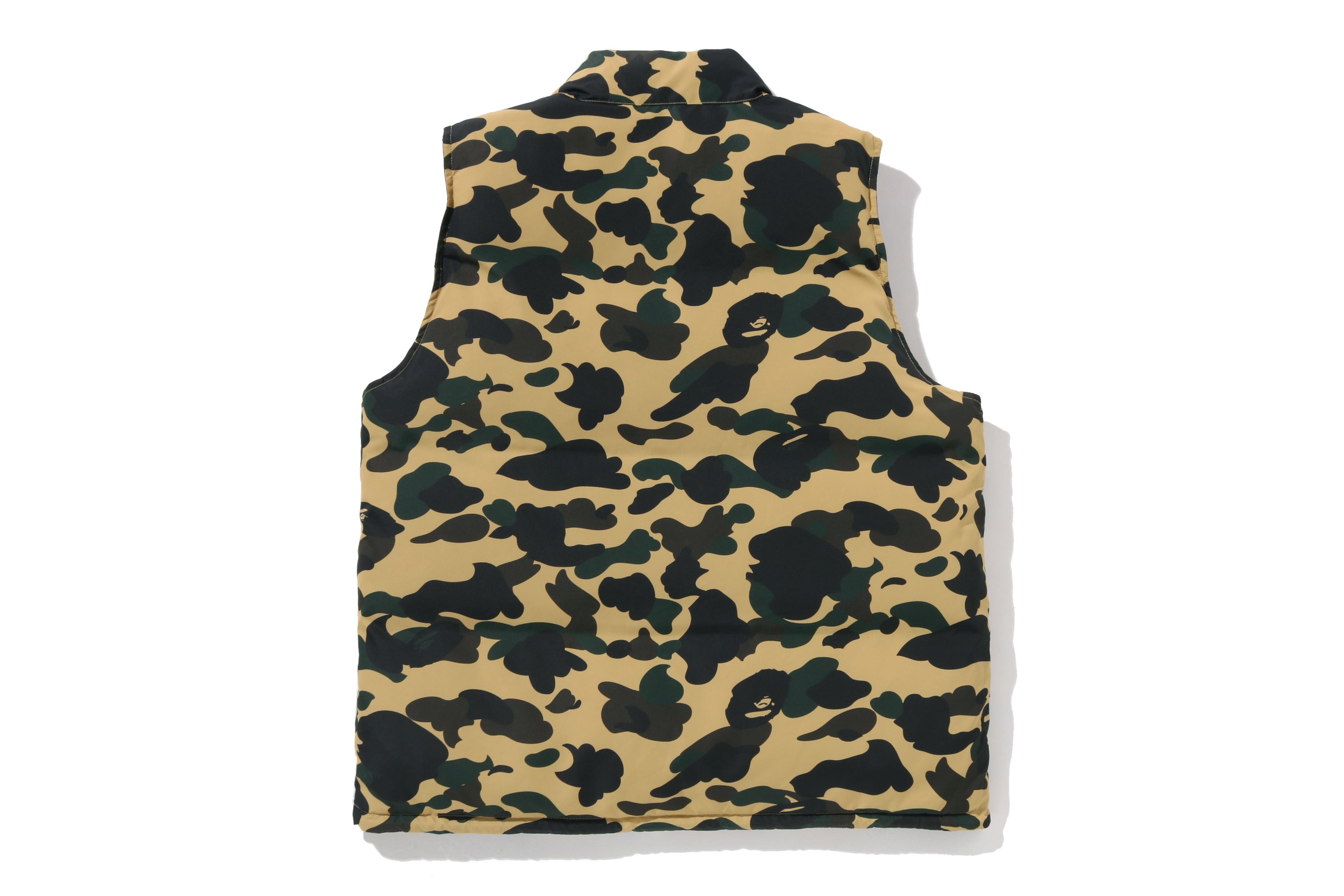 1ST CAMO REVERSIBLE DOWN VEST – eu.bape.com