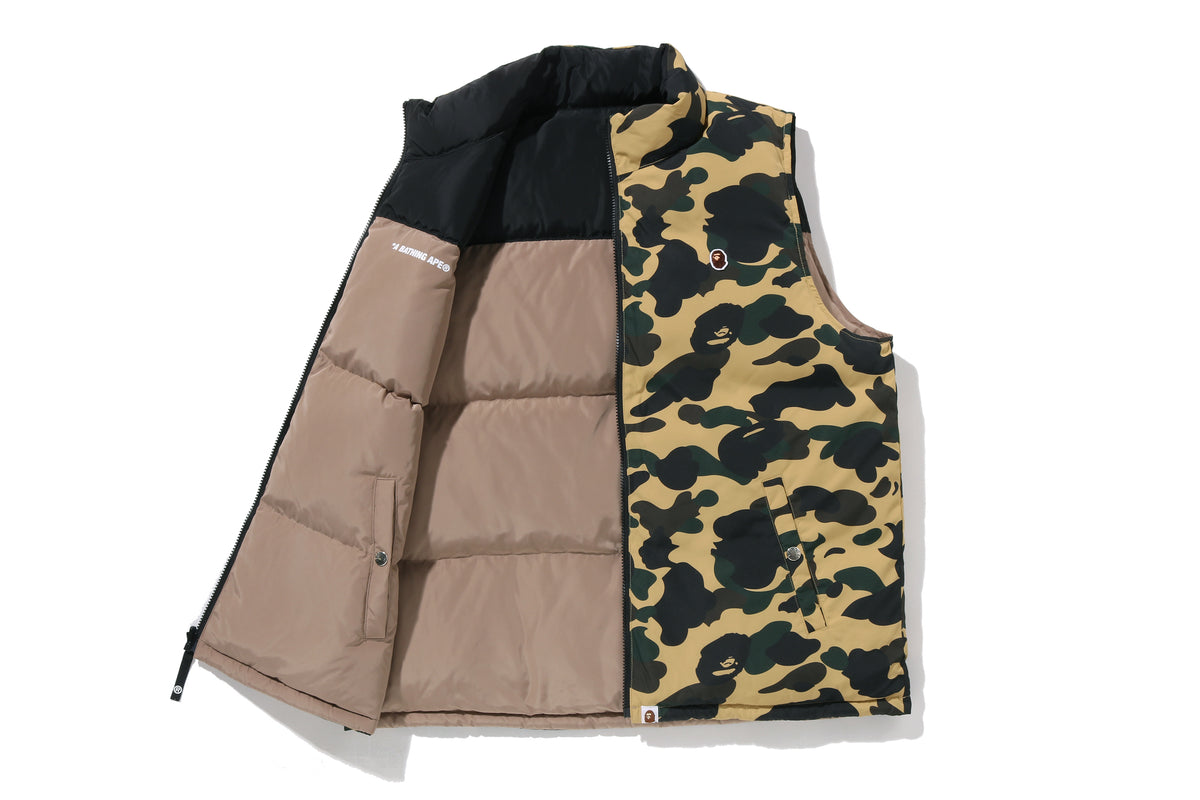1ST CAMO REVERSIBLE DOWN VEST