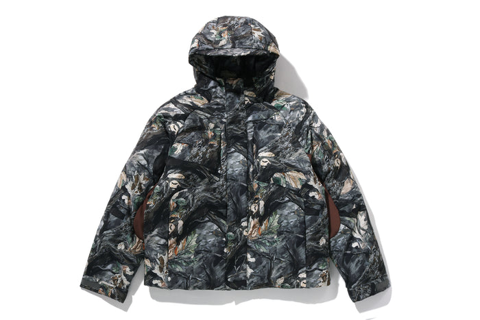 TREE EDGE CAMO METAL LOGO DOWN JACKET