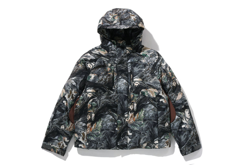 TREE EDGE CAMO METAL LOGO DOWN JACKET