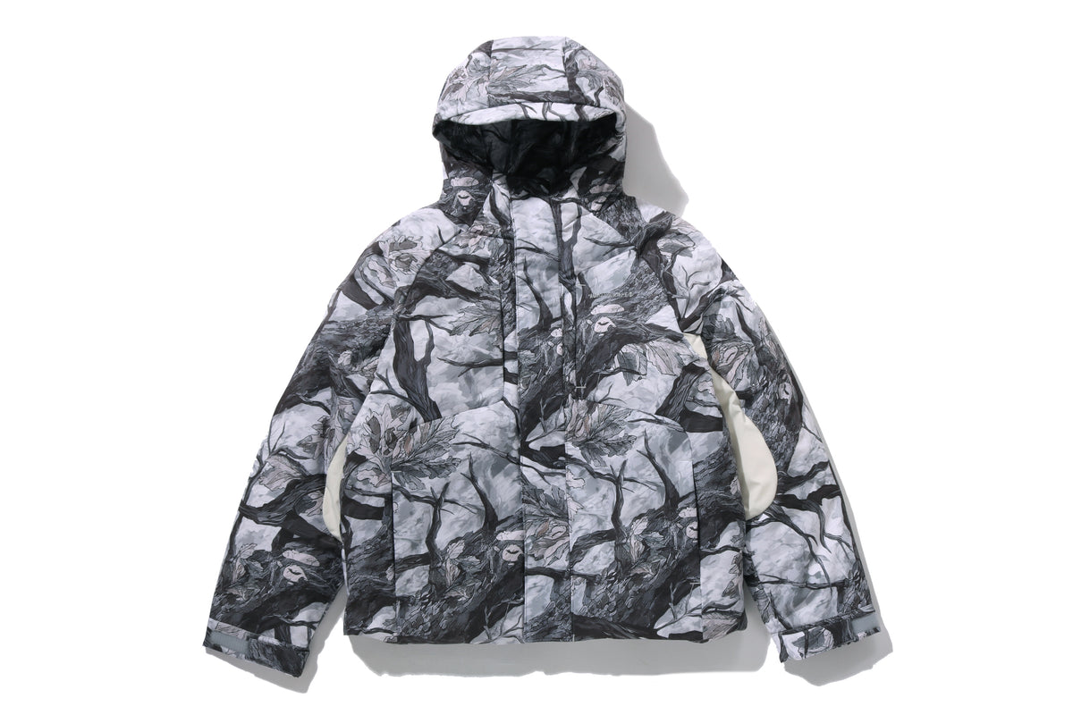 TREE EDGE CAMO METAL LOGO DOWN JACKET