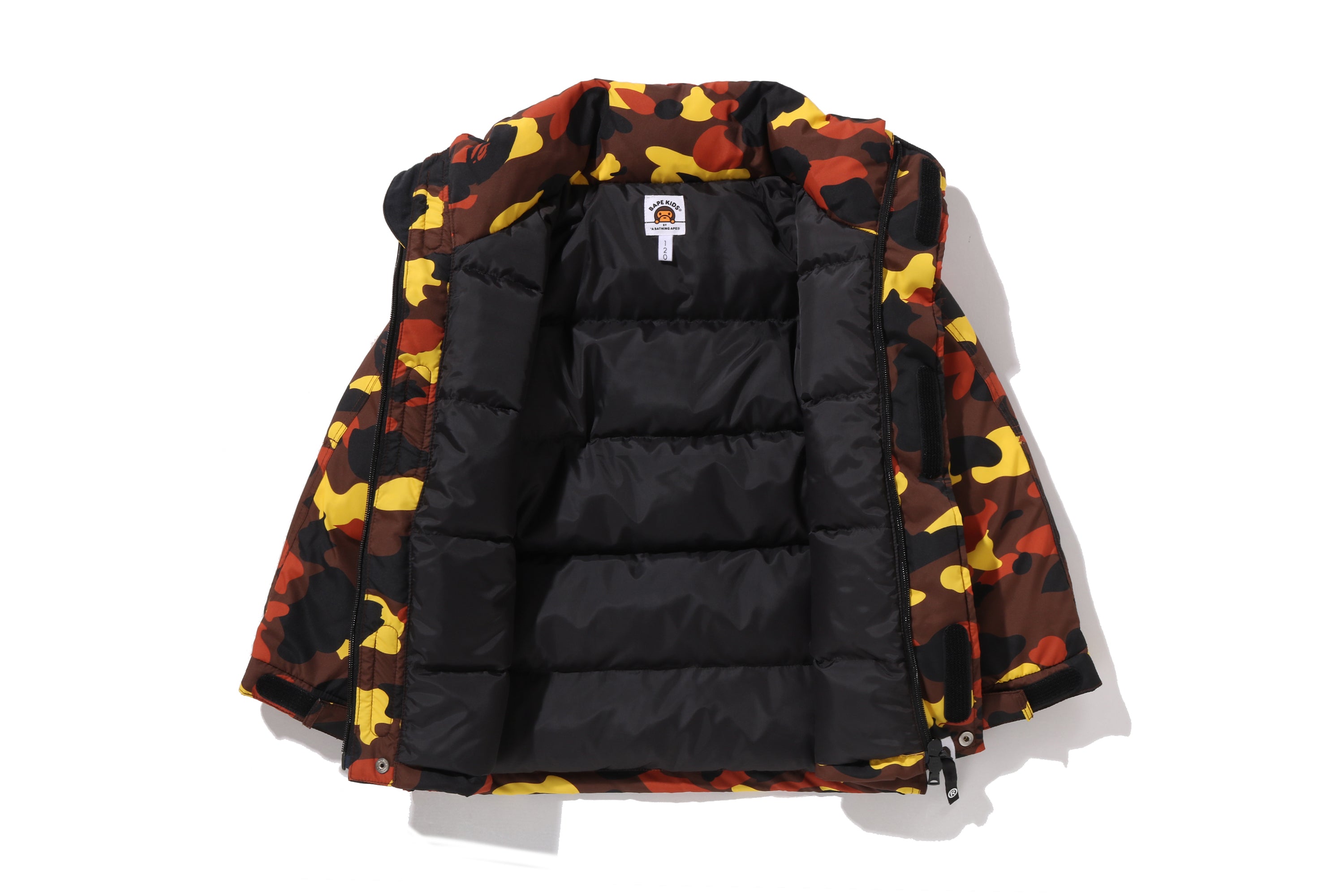1ST CAMO SNOWBOARD DOWN JACKET KIDS – eu.bape.com