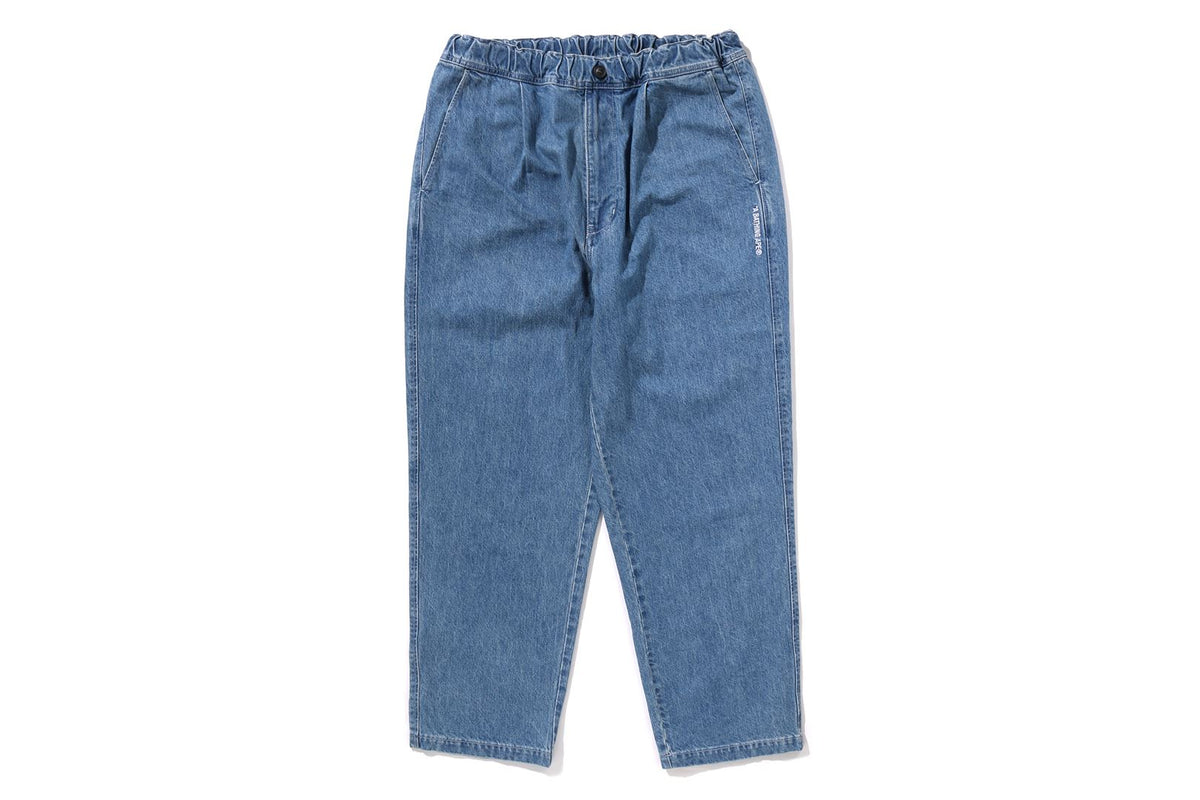 A BATHING APE PLEAT DENIM PANTS MENS