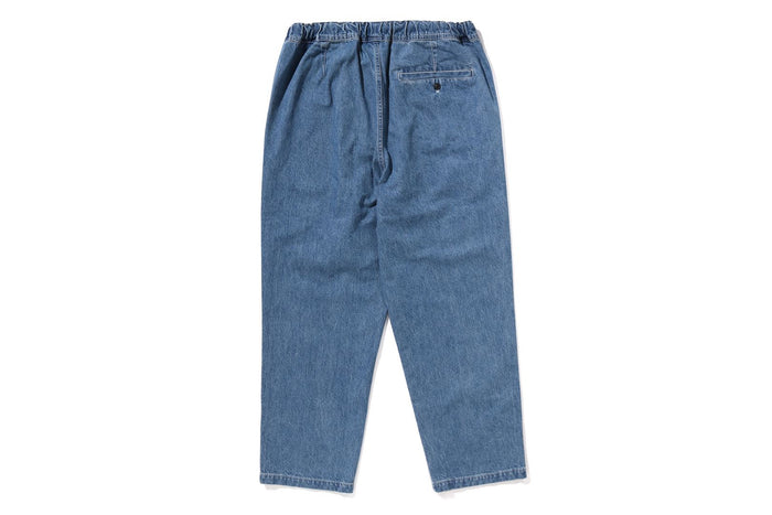 A BATHING APE PLEAT DENIM PANTS MENS