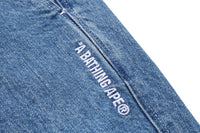 A BATHING APE PLEAT DENIM PANTS MENS