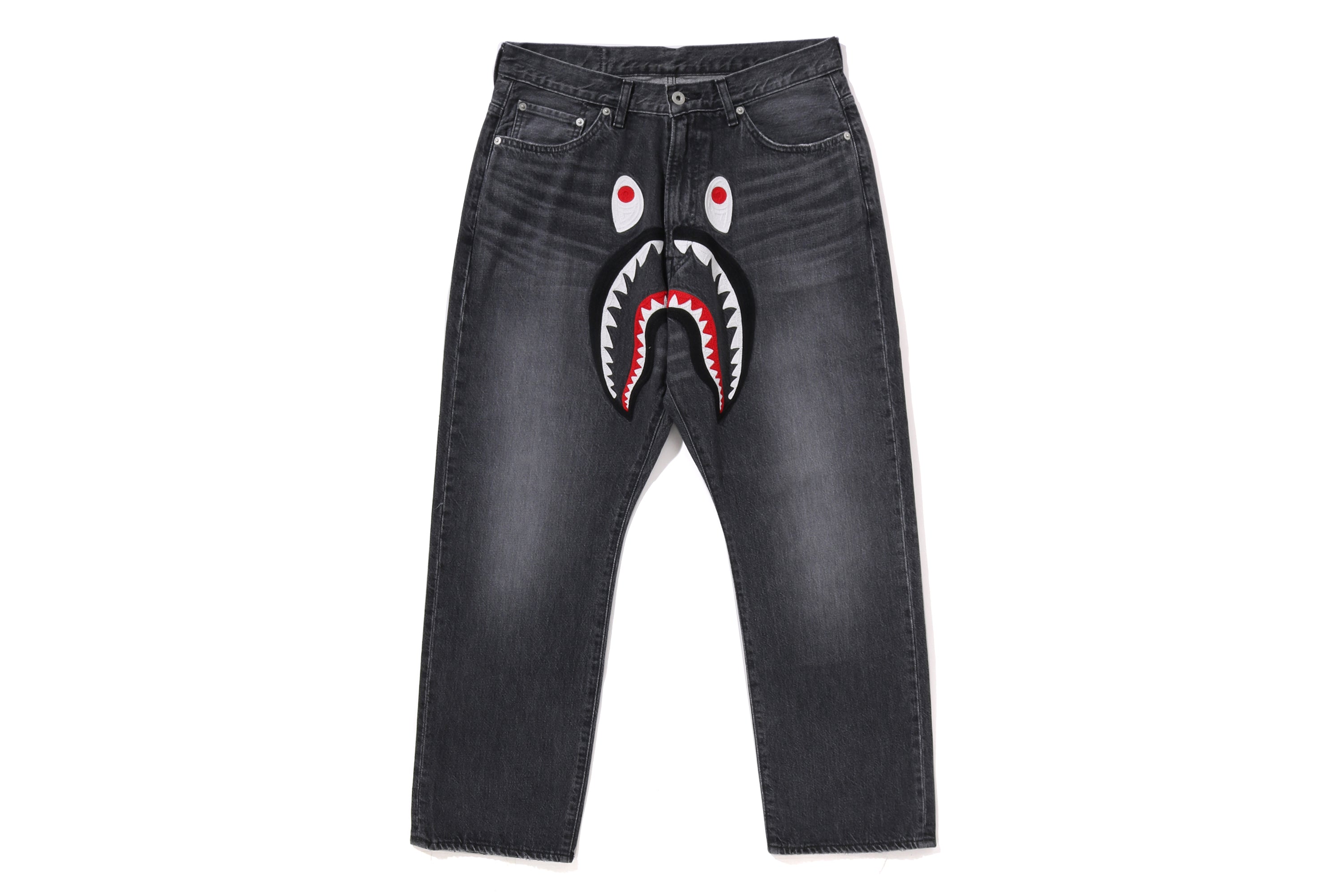 SHARK LOOSE FIT 13 OZ DENIM PANTS MENS – eu.bape.com