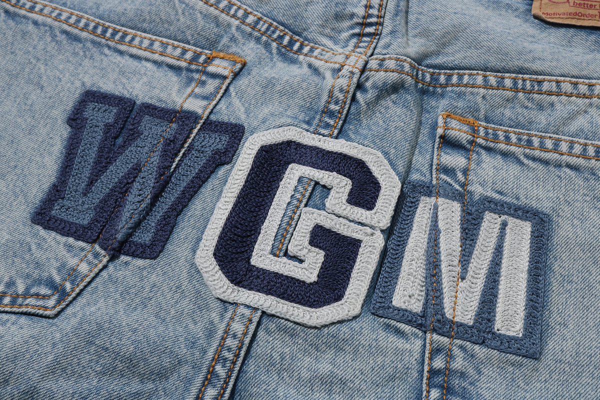 SHARK RELAXED FIT DENIM PANTS
