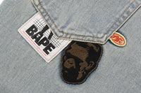 MULTI LOGO WIDE DENIM PANTS LADIES