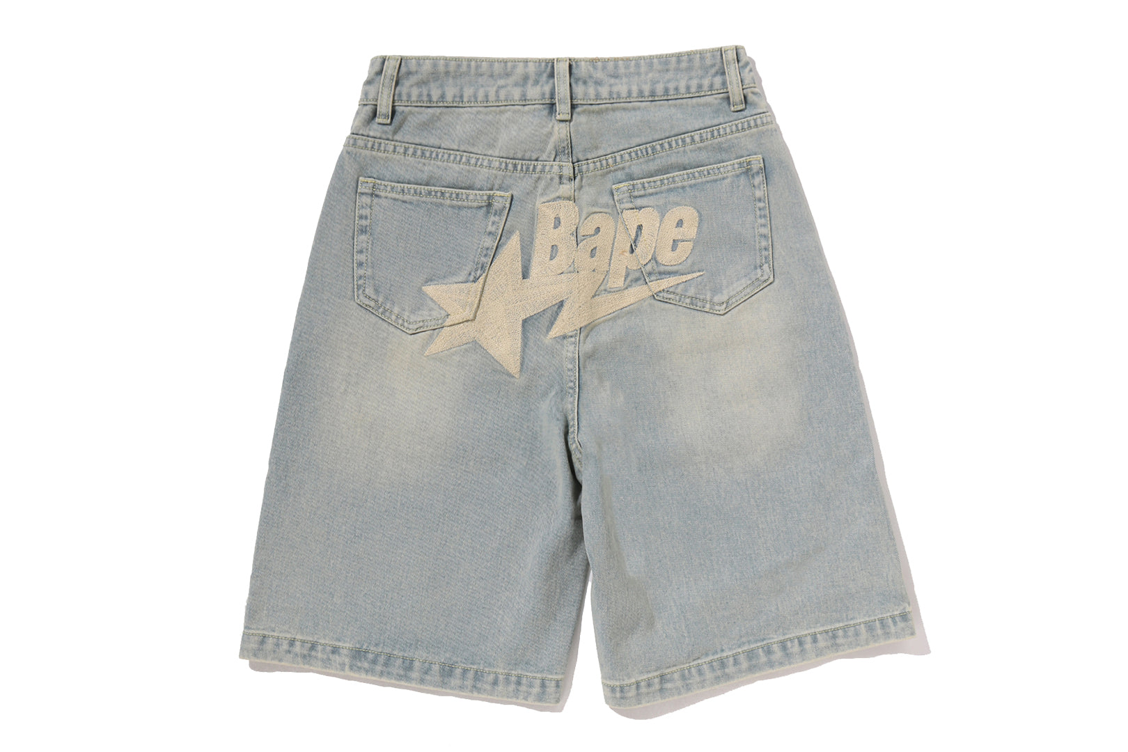 BAPE STA LOGO DENIM JORTS LADIES – eu.bape.com