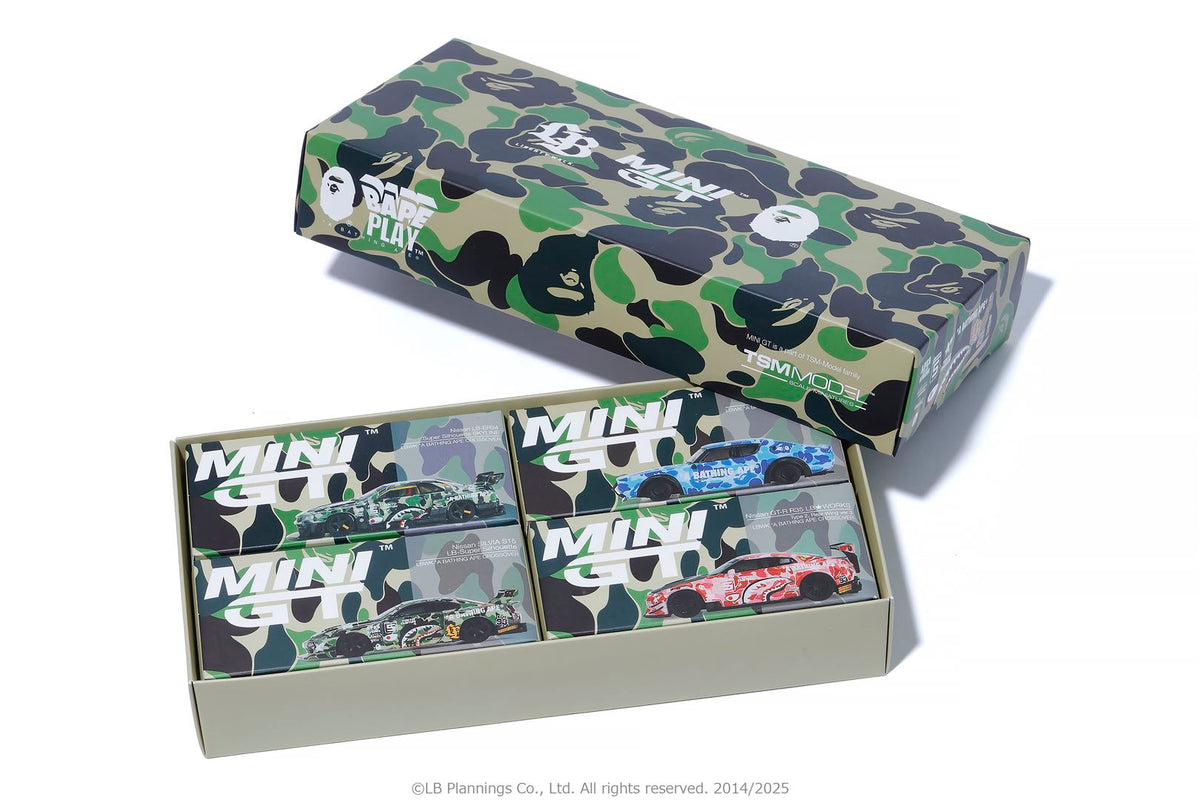 BAPE X LBWK - NISSAN 1/64 4PCS SET – eu.bape.com