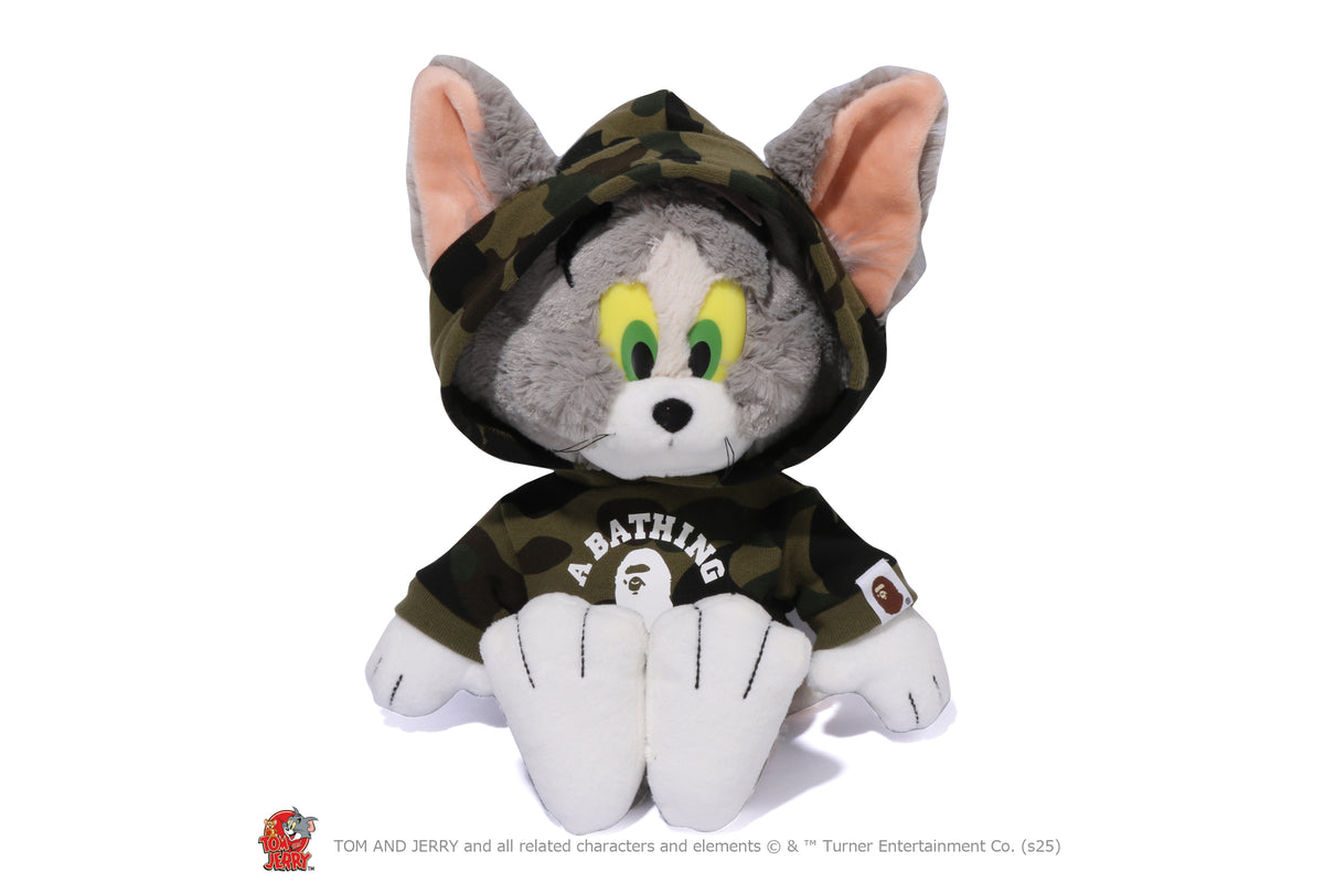 BAPE X TOM AND JERRY 85TH - 1ST CAMO HOODIE DOLL SET