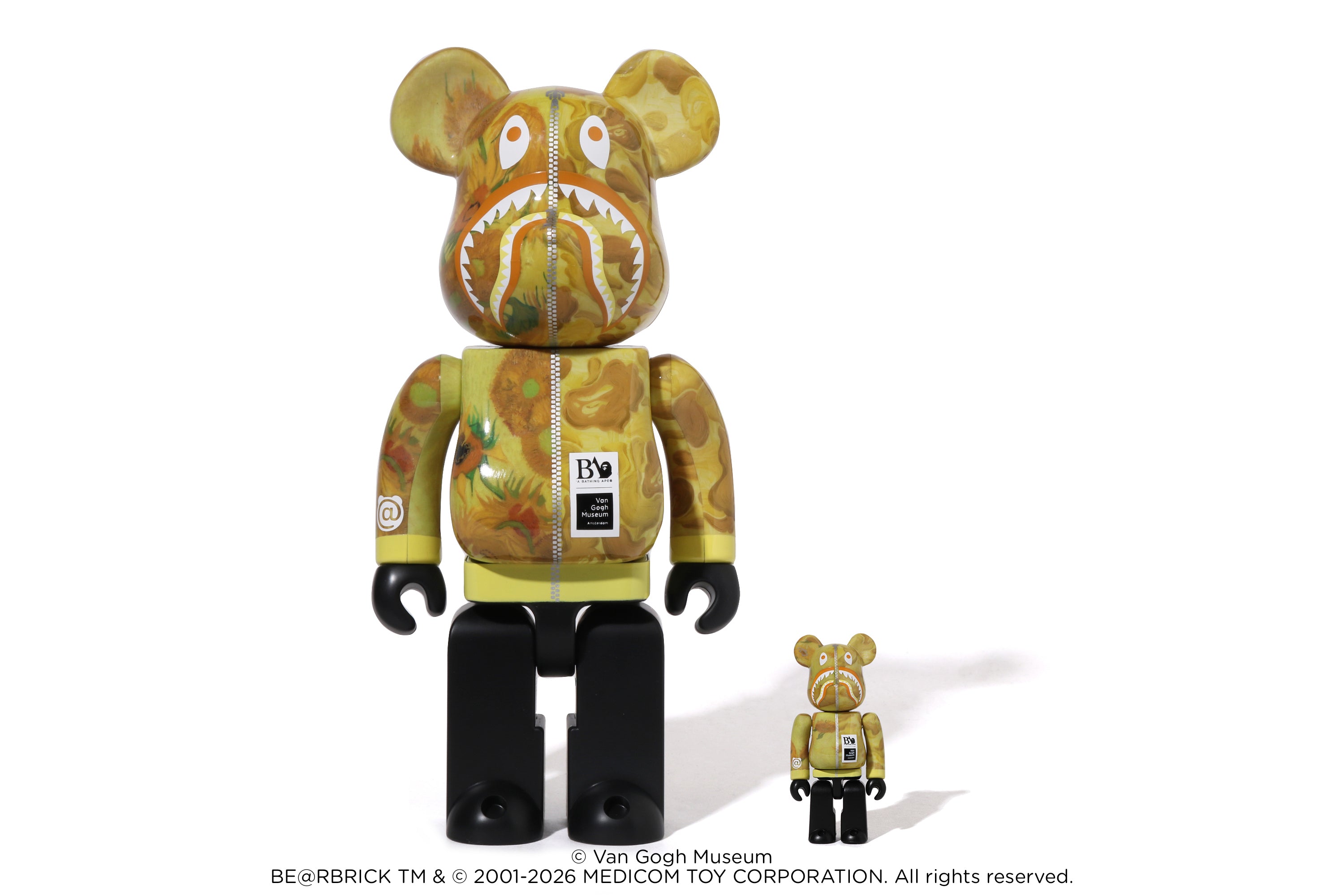 BAPE X VGM - SUNFLOWERS SHARK BE@RBRICK 100%&400% – eu.bape.com