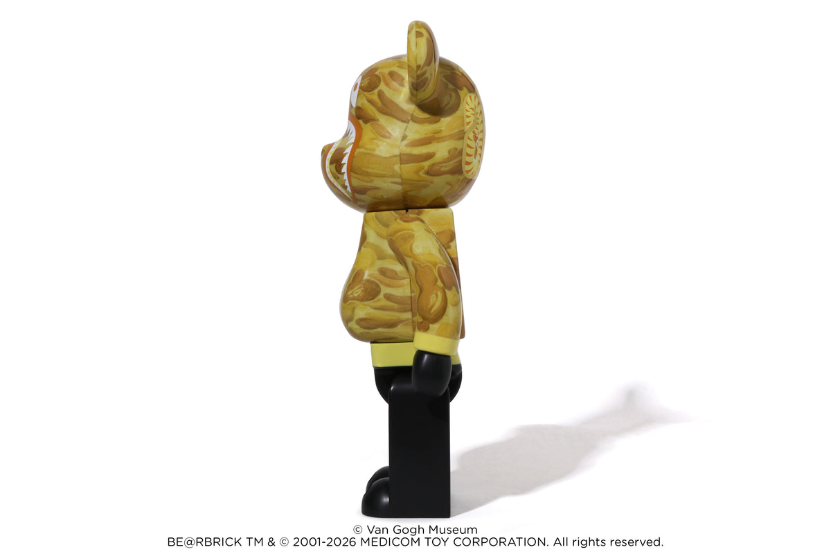 BAPE X VGM - SUNFLOWERS SHARK BE@RBRICK 100%&400%