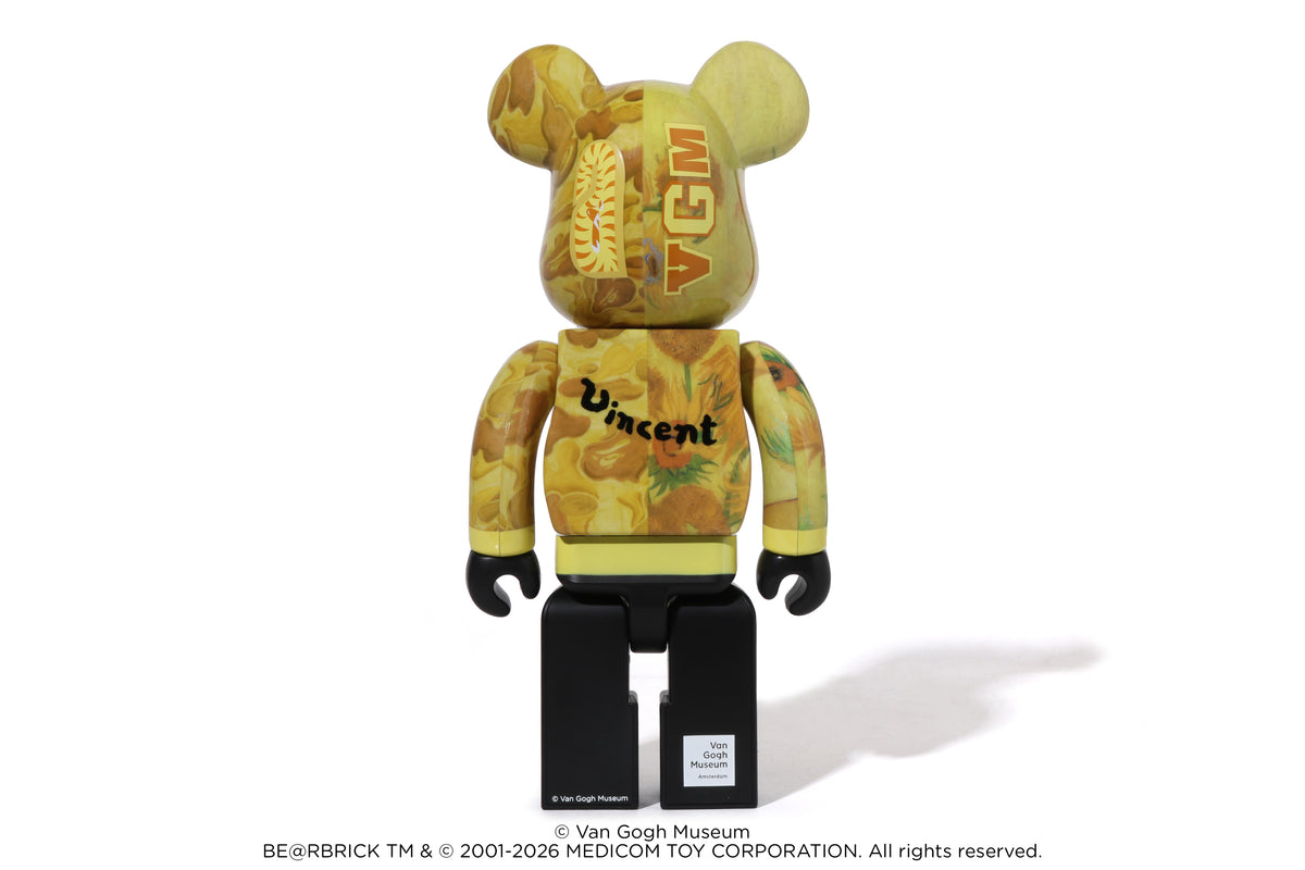 BAPE X VGM - SUNFLOWERS SHARK BE@RBRICK 100%&400%