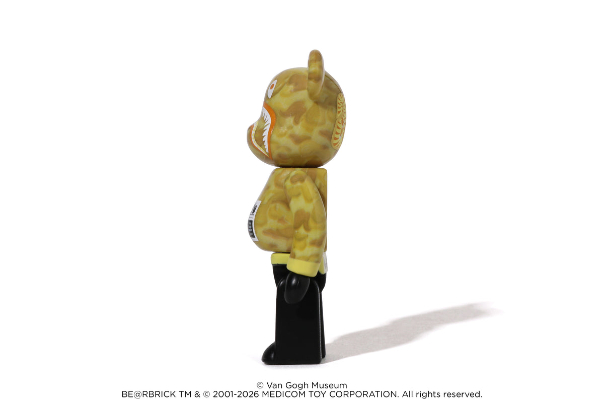 BAPE X VGM - SUNFLOWERS SHARK BE@RBRICK 100%&400%