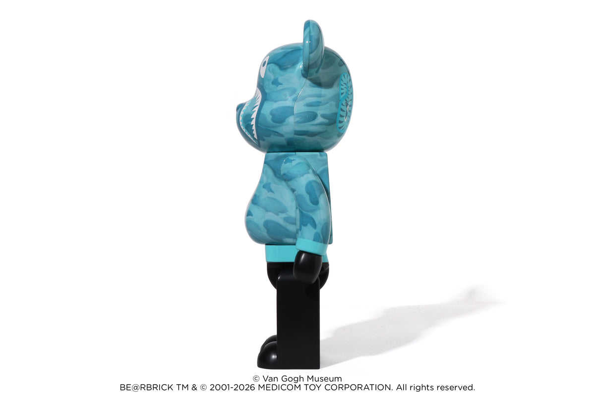 BAPE X VGM - ALMOND BLOSSOM SHARK BE@RBRICK 100%&400%