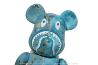 BAPE X VGM - ALMOND BLOSSOM SHARK BE@RBRICK 100%&400%