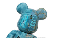 BAPE X VGM - ALMOND BLOSSOM SHARK BE@RBRICK 100%&400%
