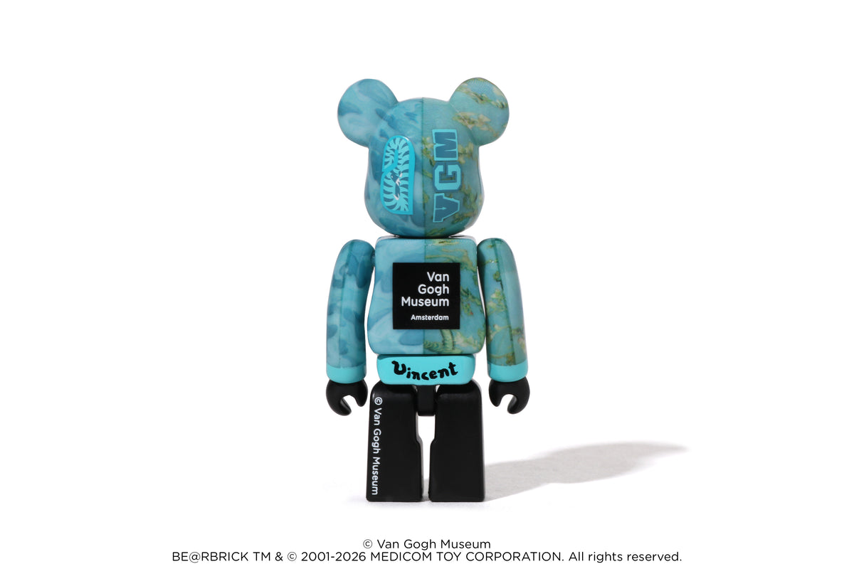 BAPE X VGM - ALMOND BLOSSOM SHARK BE@RBRICK 100%&400%