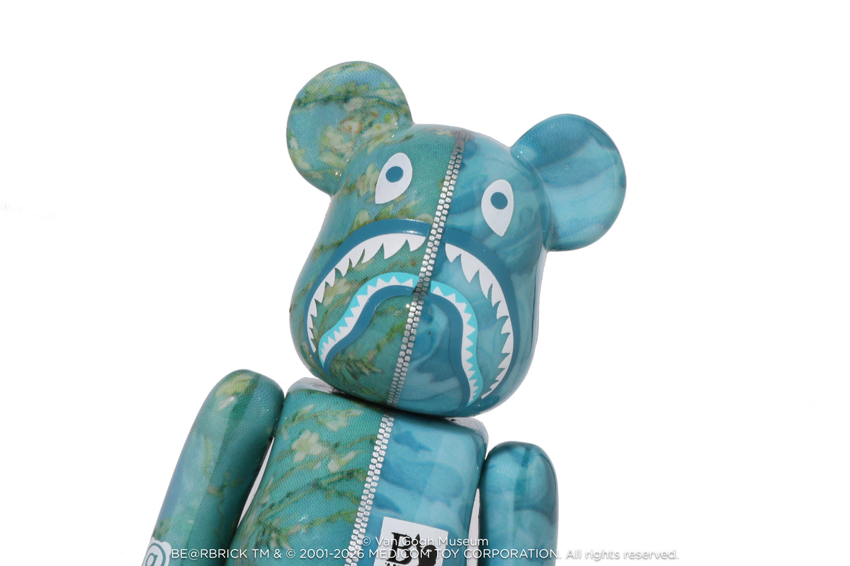 BAPE X VGM - ALMOND BLOSSOM SHARK BE@RBRICK 100%&400%