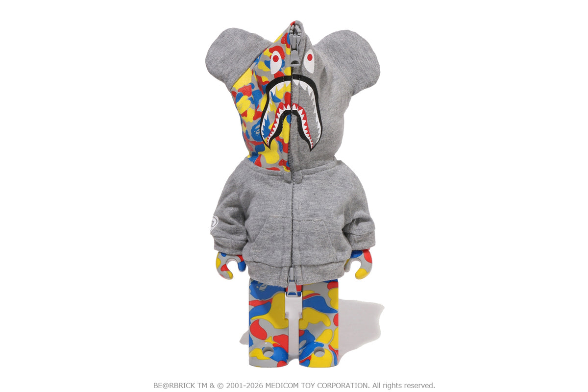 BAPE X MEDICOM TOY 30TH ANNIV. SHARK HOODIE BE@RBRICK 100%&400%
