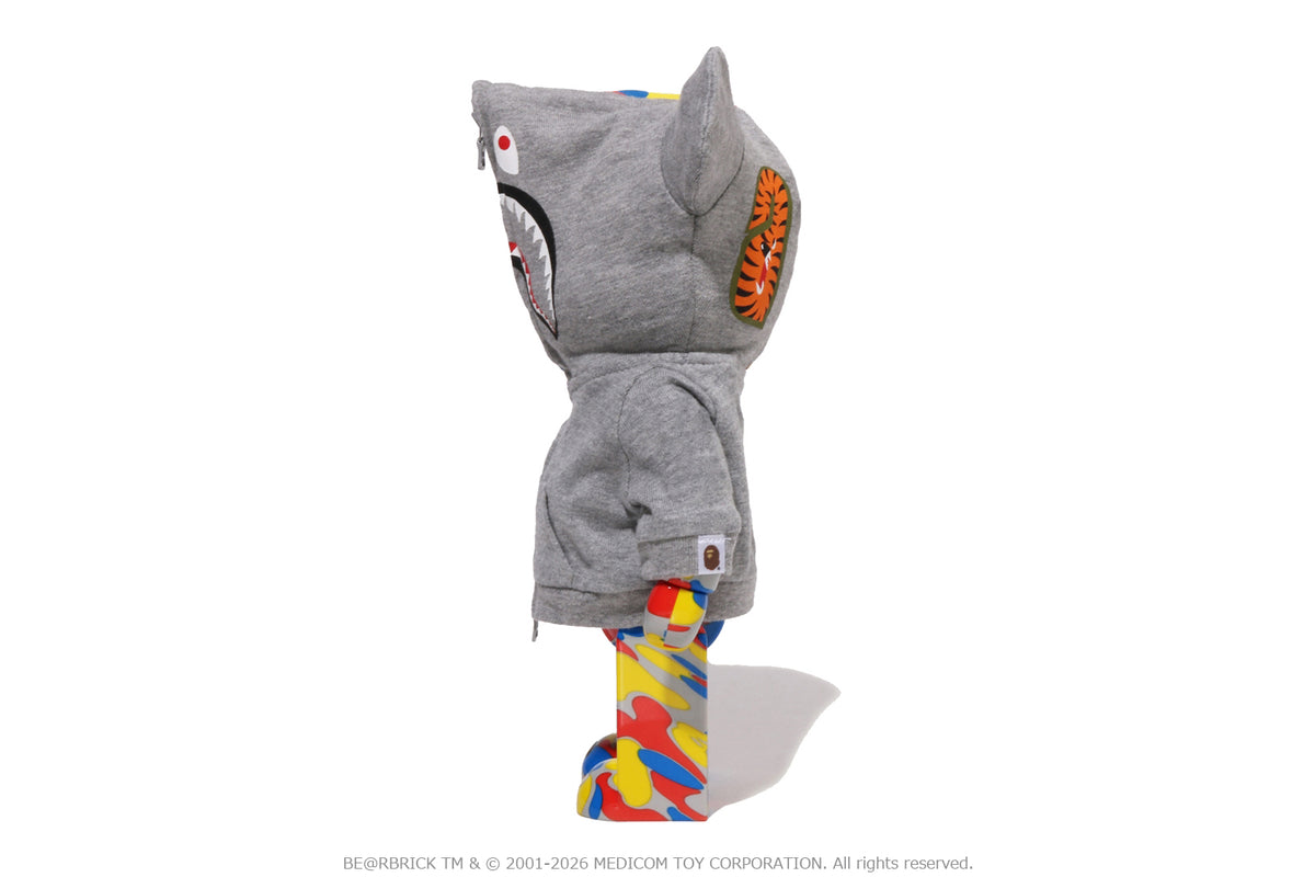 BAPE X MEDICOM TOY 30TH ANNIV. SHARK HOODIE BE@RBRICK 100%&400%