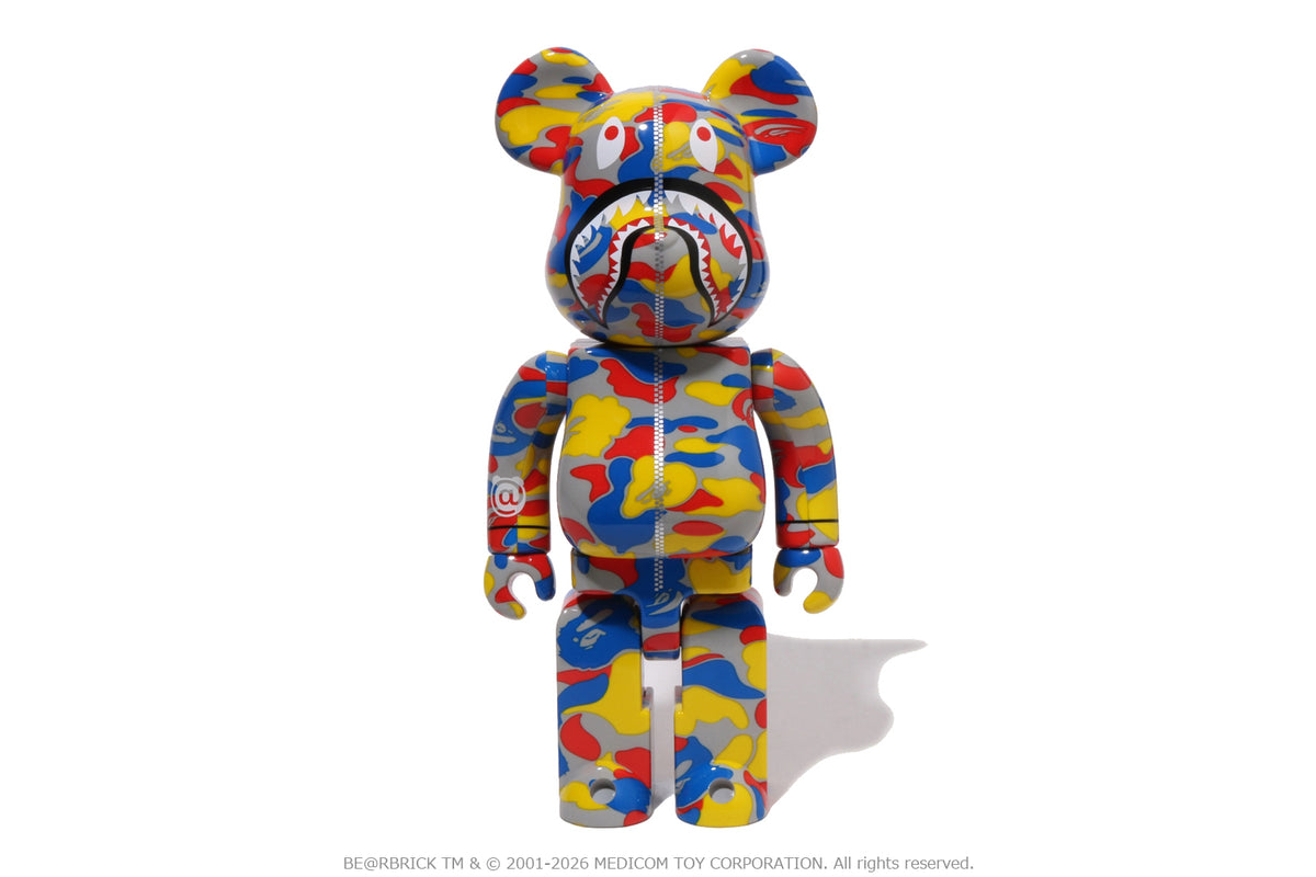 BAPE X MEDICOM TOY 30TH ANNIV. SHARK HOODIE BE@RBRICK 100%&400%