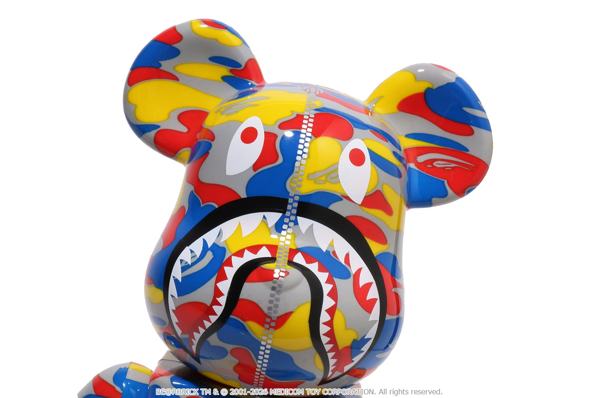 BAPE X MEDICOM TOY 30TH ANNIV. SHARK HOODIE BE@RBRICK 100%&400%
