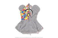 BAPE X MEDICOM TOY 30TH ANNIV. SHARK HOODIE BE@RBRICK 100%&400%
