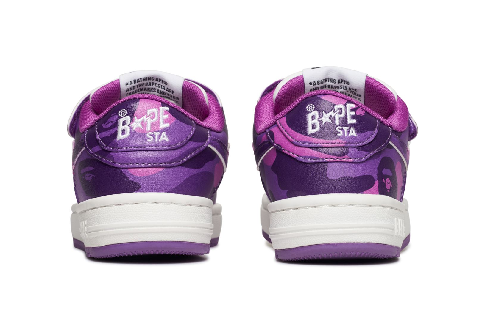 Purple Camo Bape Bapesta good