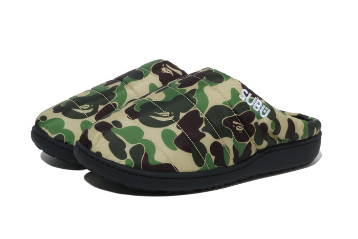 BAPE X SUBU ABC CAMO PUFFER SANDALS